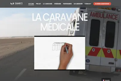 screen shot of La Caravane Medicale